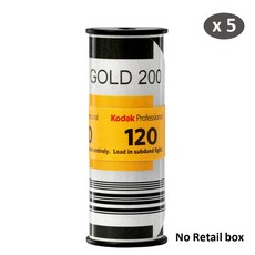 클래식 코닥 골드 200 전문 IOS 120mm 컬러 네거티브 필름 1-5 롤 만료일 (1.2024), 04 5 Roll, 1개