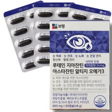 보령 루테인 지아잔틴 아스타잔틴 알티지 오메가3 48g, 60정, 3개