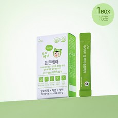 어린이 알로에젤리 스틱 더데이 우리아이 튼튼베라 키즈아연 셀렌 면역증진 장건강 청포도맛, 튼튼베라(1상자/15일분), 300g, 1개