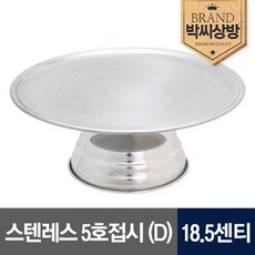 [박씨상방] 스텐레스 5호접시(D) 18.5센티, 1개