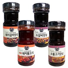 백설 소 돼지 갈비 불고기 양념소스 840g 4종 *dj;qks, ●옵션:매운돼지불고기양념 840g●