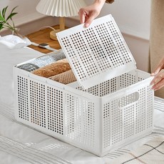 위시플레이스리빙 접이식 플라스틱 칸칸이 옷정리함 속옷정리함, 1개, 화이트XL