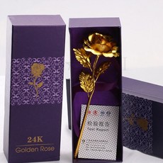 kirahosi 금장미 세트 크리스마스 선물 청혼 프로포즈 소품 인테리어 53 BY8128ba, 카네이션 +상자