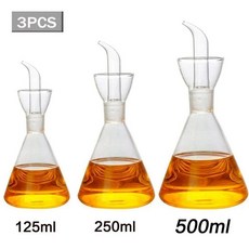 높은 붕규산염 유리 기름 냄비 누출 방지 식초 주방 간장 조미료 병 도구 청소, 1개