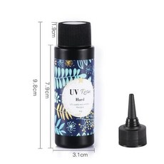 uv 레진 아트 재료 공예조색제 용액10/25/30/50/60/100/200/500g 하드 UV 에폭시 수지 접착제 자외선 경화, 04 50 g