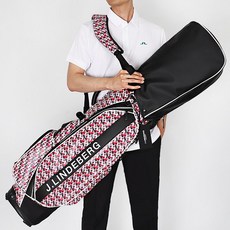 제이린드버그 GOLF 골프백 캐디백 Play Stand 백 프린트 블랙-로즈레드, 상세설명참조, 1 - 린드버그골프백