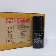 에코내추럴캐치에어로솔 280ml 1박스30개 모기 파리 하루살이 진드기 퍼메트린 2달사용