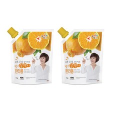 꽃샘 별난 알맹이 한라봉 1+1 1kg+1kg 한라봉청 한라봉에이드