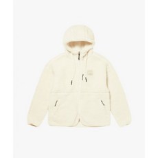 테온셀 골스튜디오 HOODED SHERPA FLEECE JACKET-IVORY