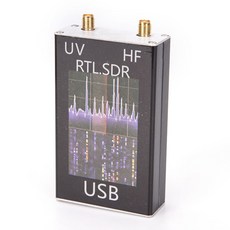 Ham 라디오 수신기 100KHz 1 7GHz 풀밴드 UV HF RTL SDR USB 튜너 동글 RTL2832u R820t2 SDR 통신부품, 없음