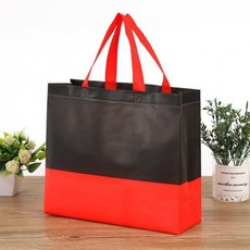 명품 고급투톤 컬러 부직포 가방(블랙+레드) (44x33cm)럭셔리, 상세페이지 참조
