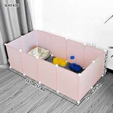 칸막이 울타리 애완견 케이지 배플 스크린 작은 고양이 침대 문짝 방지 실내 토끼, 01 diy cage, 04 SLH1436