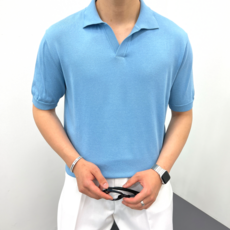 남자빅사이즈니트반팔