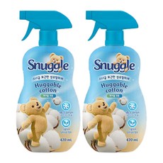 스너글 섬유탈취제 허거블 코튼 본품, 470ml, 2개