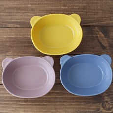 국산 파스텔 실리콘 간식그릇-3color 시리얼볼 요거트볼 말랑한그릇, 머스타드, 1개