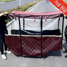 전동스쿠터 방풍 레인커버 햇빛가리개 밀폐 바람막이 천막 전동카트 전동, 사계절 175x70