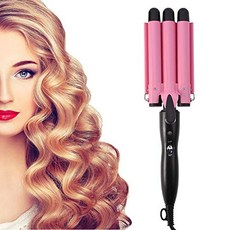 Hair Curling Iron Fashionable Triple Pipe Hair Curler Egg Roll Head Hair Styling Tools Curling Iron DIY Curly Hair Styling Tools25mm, 본문참고, Color = 22mm