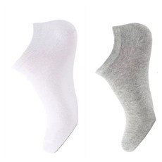일회용 면양말 남녀공용 무지 100켤레, 프리미엄 흰+그레이 발목