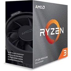 AMD Ryzen 3 3300X 4코어 8스레드 잠금 해제 데스크탑 프로세서Wraith Stealth Cooler 포함, 1개 - cpui512400f