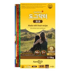 팜스코 대용량 개사료 15kg 대형견 강아지 특수견 진돗개 진도 애견사료 도그닥터 코코 1021722, 기능성 더헬씨 소프트사료 시니어6kg