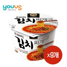 오모리 김치찌개라면 큰컵 150g x 9개