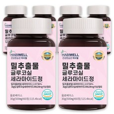 하비웰 밀추출물 글루코실 세라 마이드 티크 세라마이드 정 60정, 6통, 60개