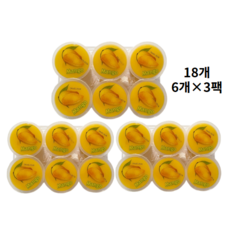 혜성식품 망고 푸딩 과일 젤리 간식, 18개, 130g