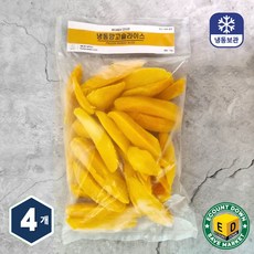 냉동 망고 슬라이스 미트 망고과육, 4개, 1kg