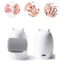 3W 고양이 달걀 모양 USB UV LED 네일 램프 단일 손가락 발가락 젤 폴란드어 건조 핑크 네일 건조기 기계 네일 아트 매니큐어 도구|네일 드라이어|, 1개, CHINA, 01