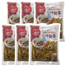 CJ제일제당 하선정 간장마늘쫑 1kg, 6개