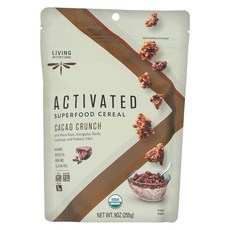 Living Intentions 유기농 카카오 크런치 슈퍼푸드 시리얼 255.1g(9온스) - 케이스당 6개, 1개