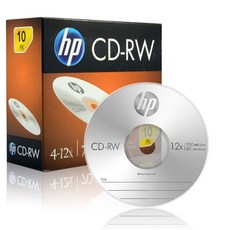 [HP] CD-RW 12배속 700MB [경질슬림/1P-10매] - 9000cdt