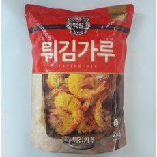 백설 튀김가루 2kg 백종원부추부침개 두부쉽게부치기 바삭한부침개, 1개