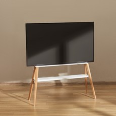 이젤리 TV스탠드 벽면밀착형 인테리어 이젤형 티비거치대 65인치 75인치, 1개