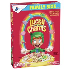 Lucky Charms 럭키참 달콤 마시멜로우 시리얼 19.3oz (547g) 2팩, 단일상품