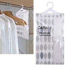 스마일 프로 감수 제습 CARALI 5개 활성탄 함유 제습 팩 소취 건조 습기 제거 곰팡이 방지 매다는형 옷장 신발장 방용 키나가, 1개입