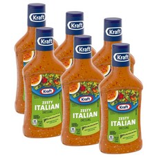 크래프트 제스티 이탈리안 샐러드 드레싱 Kraft Zesty Italian Salad Dressing, 473ml, 6개