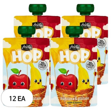 아넬라 HOP 과일 퓨레, 100g, 12개, 혼합맛(사과/바나나)
