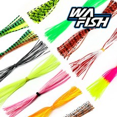 청룡조구 타이라바 튜닝 스커트 베이직타입 자작채비용 실리콘 스커트 참돔 갈치 문어 낚시 DIY, 12.형광핑크_옐로우-베이직타입, 1개
