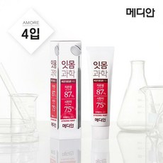 메디안 잇몸과학 치약 스트롱민트, 150g, 4개