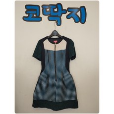 여02439 플라스틱아일랜드정품 춘하 자카드미니원피스 중고구제 코딱지구제