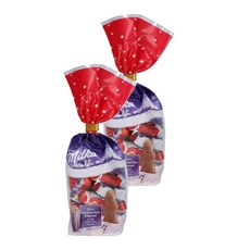 밀카 미니 산타 초콜릿 120g 2팩 Milka Mini Santas, 2개