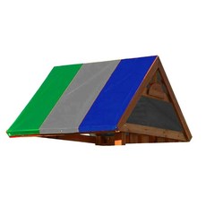 슬라이드 플레이 하우스 커버 Awnings 놀이터 캐노피 교체 아이 그늘 방수 방수 다채로운 스트라이프 132x226cm WWO66|어닝|, 1개, 단일, Green gray black