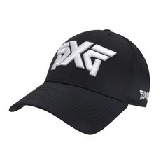 PXG 스트럭처드 로우 크라운 골프 볼 캡 모자 블랙 CP953-BK, CP953-BK:MISC, 1개