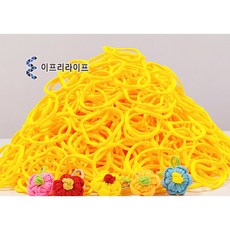 [이프리라이프] 양말목 100g 500g 1kg 밝은노랑 색상, 1개