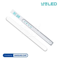 남영전구 LED 클릭 일자등 38W 주광색 혼합색상