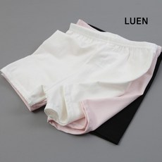 LUEN 메체크 아동 속 바지 2p 여아 여자 아이 데일리 캐주얼 컬러 기본 무지 여름 실내 팬츠