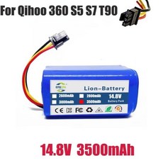 로봇 진공 청소기 교체 배터리 Qihoo 360 S5 S7 S7Pro T90 X9 12800mAh 14.8v, 3500mAh, 06 3500mAh