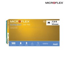 안셀 93-743 마이크로플렉스 수프레노 니트릴 장갑 100매(1박스) MICROFLEX SUPERENO