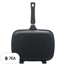 퀸센스 인덕션 올비아 패킹 양면팬, 7개, 32cm